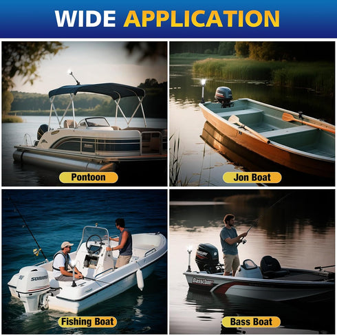 12 Inches IP67, Anchor Light Stern Light for Boats, White Boat Navigation Lights LED Waterproof Rear LED Marine Running