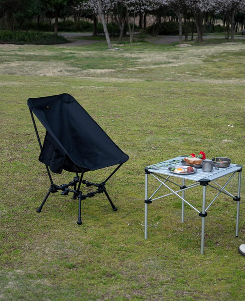 iClimb Compact Camping Chair with Anti-Sinking Feet - Ultimate Comfort