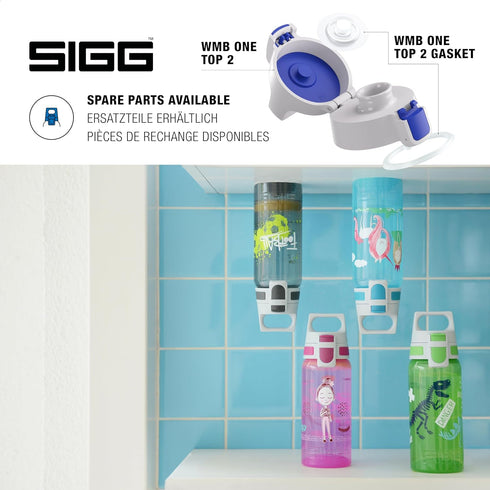 SIGG Kids Water Bottle - VIVA ONE Plain, Leakproof, Lightweight, Dishwasher Safe, BPA Free, 17 Oz