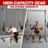 Yes4All Attachments Capacity 1000 LBS for 2x2" Tube - Power Cage including J-Hook, Spotter Arm, Dip Bar
