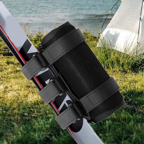 Tdoutop Speaker Mount with Fixing Strap, Adjustable Holder for Club Carts Bar Rail Golf Carts Frame