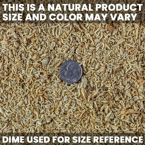 3.56 oz (101g) San Francisco Bay Brand Freeze-Dried Mysis Shrimp - Premium Fish Food, Tropical Fish Food, Shrimp Food
