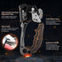 Hand Ascender Climbing Gear, High Strength Aluminum Alloy with Ergonomic Rubber Handle for Rock Climbing