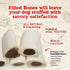 (3-4 Inch, 6 Count), Natural Farm Peanut Butter Filled Bones Limited Ingredient, Natural Stuffed Dental Dog Bone Treats