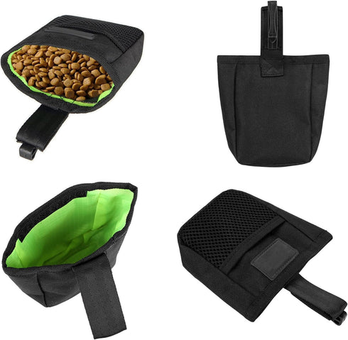 Small Dog Treat Pouch, Hands-Free Pet Treat Bag for Training, Clip Carrier
