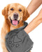 Microfiber Dog Towels - Super Absorbent Quick Drying Grooming Towel for Dogs & Cats, 31Inch X 13Inch, Grey