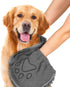 Microfiber Dog Towels - Super Absorbent Quick Drying Grooming Towel for Dogs & Cats, 31Inch X 13Inch, Grey