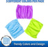 Pet Magasin Male Dog Belly Manner Band Wraps Nappies, 3-Pack, Blue, Green & Purple, Medium