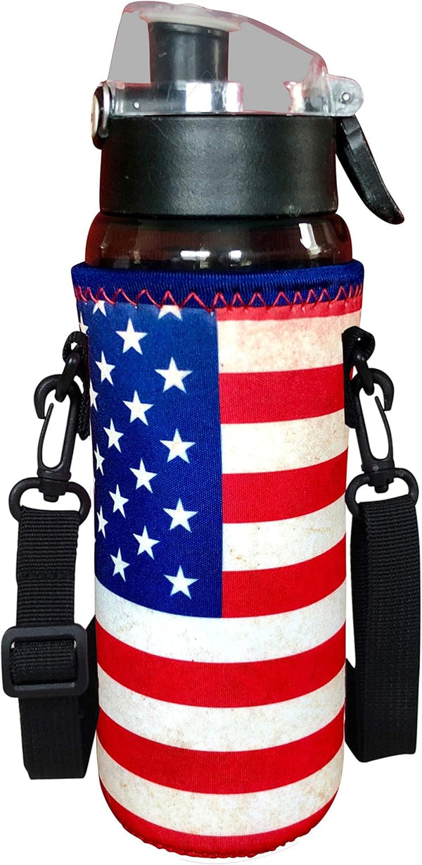 Koverz 24-30oz 1200ml Water Bottle Carrier with Shoulder Strap, Water Bottle Holder