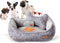 K&H Pet Products Mother's Heartbeat Heated Dog Bed with Bone Pillow, Heartbeat Puppy Toy, Gray 11 X 13 Inches