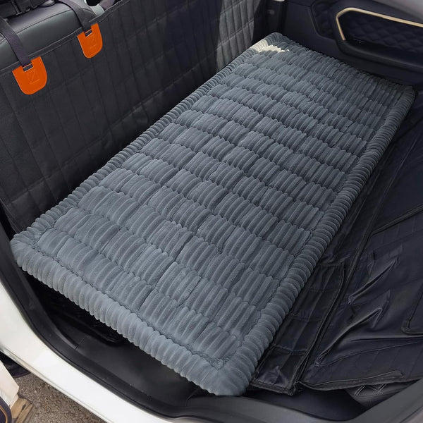 Fulltour Dog Car Seat Cover for Back Seat, 54"x24.8" Non-Slip Pet Bed Mat,