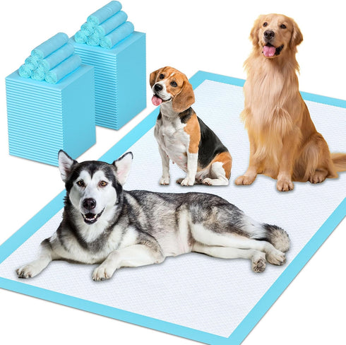Extra Large Puppy Pee Pads for Dogs 31"x47" 40 Count, Leak-Proof & Super Absorbent Disposable Training Pads