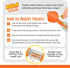 Nylabone Strong Chew Sneaky Snacker Treat Toy - Interactive Enrichment Chew Toys, Bacon Flavor (Medium/Wolf)