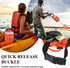 Water Rescue Throw Bag with 70ft Rope and 2 Emergency Whistles for Kayaking, Boating, Fishing