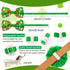 24pcs St. Patrick's Day Dog Bow Ties, Adjustable Green Pet Collar Attachment, Lucky Clover Bowties for Dogs