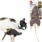 SPOT Big Mouse Bertha Cat Toy with Catnip, Lifelike Plush Mouse, Crinkle Sound, Large 7in Size for Cuddling & Playing