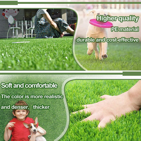 SSRIVER (25.5x19.5 Inch(Pack 2)) Artificial Grass for Dogs Pee Tray Fake Grass Mat for Professional Puppy Potty Trainer