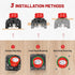 1-2-Both-Off 12V-48V 200A, w/M8 RED WOLF Battery Switch DC Heavy Duty Marine Battery Power Cut Master Switch Disconnect