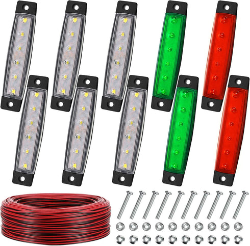 HESTYA 10 Pieces Marine Boat Lights 12 V Utility LED Interior Lights