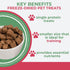 2.5 oz Momentum Carnivore Nutrition Freeze-Dried Beef Training Bites Two Ingredients-Beef Kidney and Heart, Grain-Free