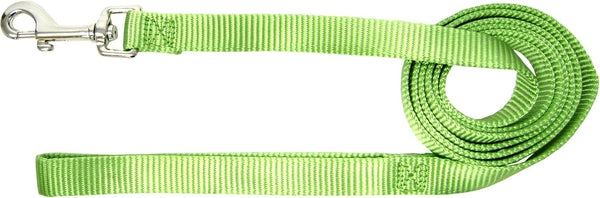 Hamilton Deluxe Nylon Lead with Swivel Snap, 5/8-Inch by 4-Feet, Lime Green, Single Thick