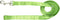 Hamilton Deluxe Nylon Lead with Swivel Snap, 5/8-Inch by 4-Feet, Lime Green, Single Thick