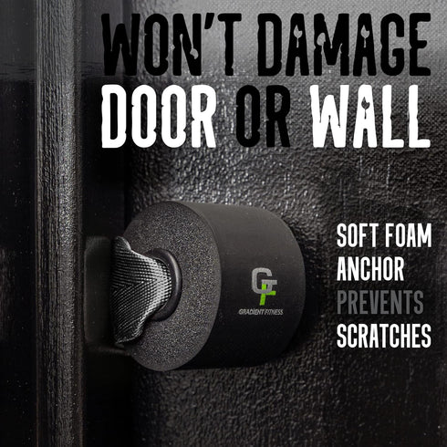 Gradient Fitness Door Anchor for Resistance Bands - Heavy Duty Anchors for Stretching Straps and Physical Therapy