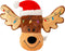 Holiday Plush Pet Toy, Christmas Designs with Squeaker, 9" Reindeer Cookie