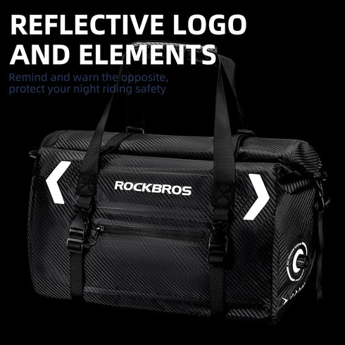 ROCKBROS Waterproof Duffel Bag, 20-60L Dry Duffel Bag for Motorcycling, Boating, Kayaking, Camping, Fishing Outdoor