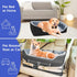 55 lbs INFANZIA Dog Car Booster Seat, Elevated Pet Car Seats for Large Medium Dogs with Safety Leash, Washable Lookout