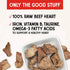 3oz Stella & Chewy's Freeze-Dried Raw Beef Heart Dog Treats - Single Ingredient, No Additives - Premium Training Treats