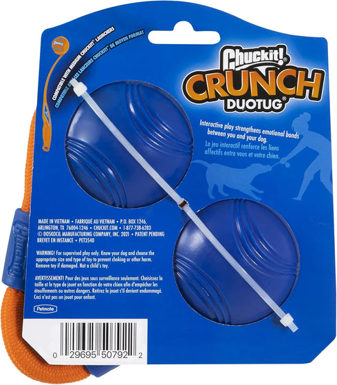 Chuckit! Crunch Ball Dog Toy, Medium, Duo Tug for All Breed Sizes