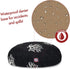 Black Coral Small Round Indoor Outdoor Pet Dog Bed, Removable Washable Cover by Majestic Pet Products
