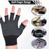 Xthrotsenk 2 Pairs Fingerless Gloves Men Anti-Slip Gym Glove for Women Exercise Sports Glove Half Training Cycling