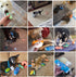 Nocciola 10 PCS Cute Stuffed Dog Toys, Plush Squeaky Toy for Small to Medium Dogs, Doggie Birthday Gifts with Bag