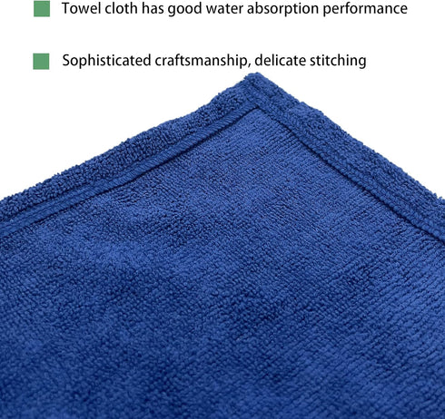 Navy Hooded Beach Towel Poncho for Adults