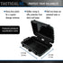 Hard Case 6.4 x 4.5 x 2in Rubber Lined Waterproof Storage Case for Cameras, Tools, and More - Protective Luggage