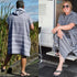 Beach Poncho with Hood, Personalized Turkish Towel Poncho, Handmade Beach Coverup, Customizable Unisex Surf Hoodie