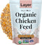 Mile Four Organic Chicken Feed Layer Whole Grain, Non-GMO, USA Grown, 16%