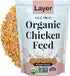 Mile Four Organic Chicken Feed Layer Whole Grain, Non-GMO, USA Grown, 16%