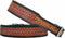Leather Dog Collar Western Style Heavy Duty Hand Tooled Adjustable Padded Soft for Puppies and Big Dogs (10AB133-XS)