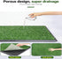 MHADBKH 3-Layer Artificial Grass Dog Potty Pad with Tray, Washable Reusable Puppy Training Pad for Indoor Outdoor Use