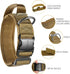 OneTigris Tough Tactical Dog Collar, Adjustable Military Collar with Handle, Large, Brown