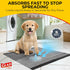 6-Layer 23 23 100 Count Glad for Pets Black Charcoal Puppy Pads - Leak-Proof Construction, Activated Carbon Odor