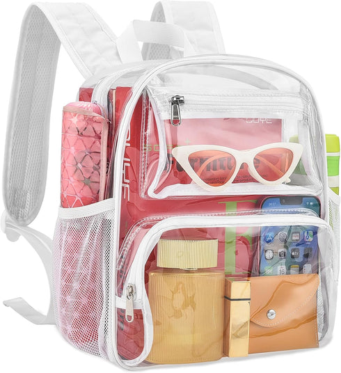 Backpack MAY TREE Small Clear Stadium Approved for Women and Men Clear Bag for Stadium Events Concert Sporting