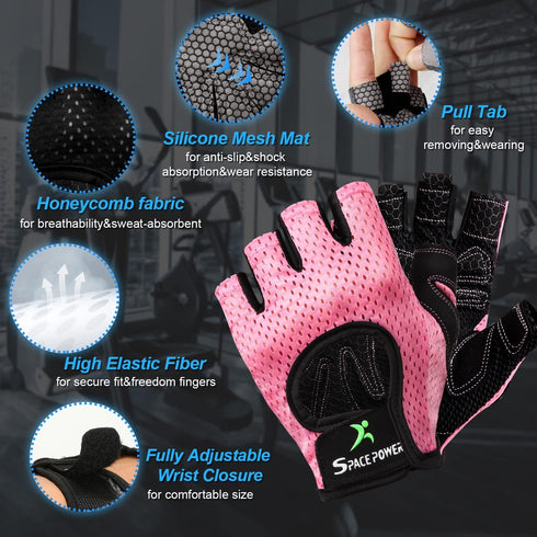 Lightweight Breathable Workout Gloves for Men & Women