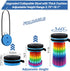 2026 H18.1 D10.24 600Ib,Collapsible ALEVMOOM Collapsible Stool with Thick Cushion, More Sturdy Capacity Adjustable
