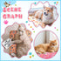 4 Pcs Pet Blanket Dog Puppy Blanket, White Paw Print Fleece Blanket for Small Medium Pets, Warm Soft Sleep Mat, Guinea