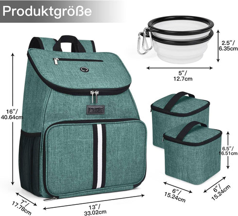 Backpack, Backpack Set 2 2 BAGLHERDog Travel Bag, Airline Approved Pet Supplies Dog Travel Accessories with Silicone
