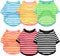 Geyoga 6 Pieces Dog Striped T-Shirt Cotton Breathable Pet Apparel for Small to Medium Dogs (M)